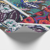 ヴィンテージフローラバリエーションクアトレヴィントシックスモチーフ ラッピングペーパー (角)