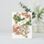 ヴィンテージフローラバレンタインデー ポストカード (スタンド正面)