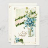 ヴィンテージフローラバレンタイン シーズンカード (正面/裏面)