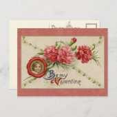 ヴィンテージフローラバレンタイン シーズンポストカード (正面/裏面)