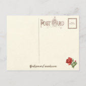 ヴィンテージフローラバレンタイン シーズンポストカード (裏面)