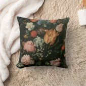 ヴィンテージフローラバロック、ニッチの花の花瓶 クッション (ブランケット)