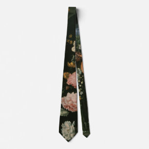 ヴィンテージフローラバロック、ニッチの花の花瓶 ネクタイ