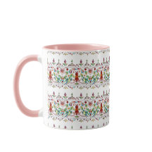 ヴィンテージフローラバードイラストレーション