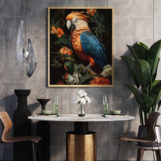 ヴィンテージフローラバードオウム切り離しティッシュペーパー 薄葉紙