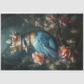 ヴィンテージフローラバードスターリングクイーンデクページ 薄葉紙 (正面)