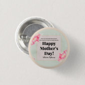 ヴィンテージフローラパステルピンクパープルマザーズ 缶バッジ (正面&裏面)
