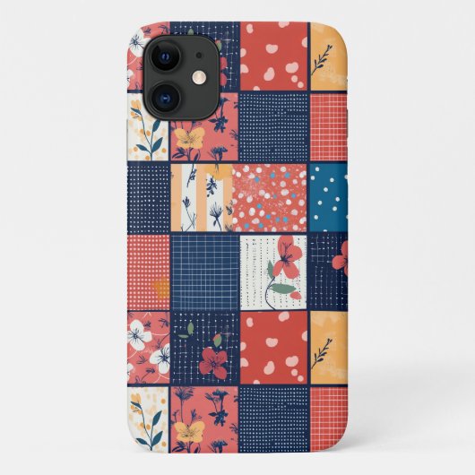 ヴィンテージフローラパッチワークパターン(2) Case-Mate iPhoneケース (裏面)