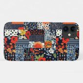 ヴィンテージフローラパッチワークパターン(3) Case-Mate iPhoneケース (裏面(横))