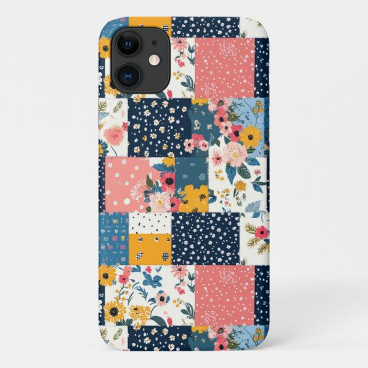 ヴィンテージフローラパッチワークパターン(4) Case-Mate iPhoneケース (裏面)