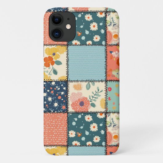 ヴィンテージフローラパッチワークパターン(6) Case-Mate iPhoneケース (裏面)