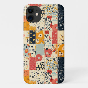 ヴィンテージフローラパッチワークパターン(8) iPhone 11 ケース