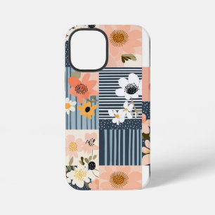 ヴィンテージフローラパッチワークパターン – Pastel (2) iPhone 12 Miniケース