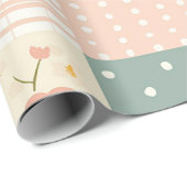 ヴィンテージフローラパッチワークパターン – Pastel (6) ラッピングペーパー (ロールコーナー)