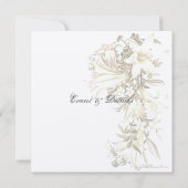 ヴィンテージフローラパリエッフェルタワーカスタム招待状ll 招待状 (裏面)