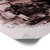 ヴィンテージフローラパリエッフェルタワー ポスター (角)