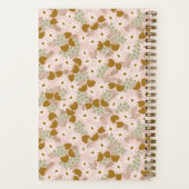 ヴィンテージフローラパーソナライズされたノート ノートブック (裏面)