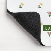 ヴィンテージフローラパーソナライズされたマウスパッド マウスパッド (コーナー)