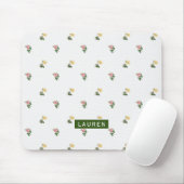 ヴィンテージフローラパーソナライズされたマウスパッド マウスパッド (マウス)