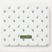 ヴィンテージフローラパーソナライズされたマウスパッド マウスパッド (正面)