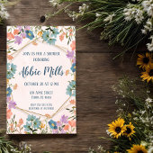 ヴィンテージフローラパーティの招待状 招待状