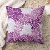ヴィンテージフローラパープルピロー クッション (ブランケット)