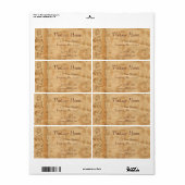 ヴィンテージフローラビジネスラベル ラベル (フルシート)