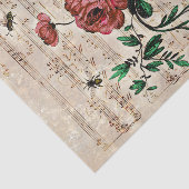 ヴィンテージフローラビーズミュージックエフエメラティッシュペーパー 薄葉紙 (詳細)