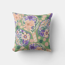 ヴィンテージフローラピックボールデザイン クッション