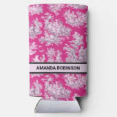 ヴィンテージフローラピンカマゼンタトイレデジュイミモノグラム スリム缶クーラー (裏面)