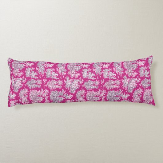ヴィンテージフローラピンカマゼンタトイレデジュイミモノグラム ボディピロー (裏面)