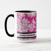 ヴィンテージフローラピンカマゼンタトイレデジュイミモノグラム マグカップ (左)