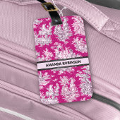 ヴィンテージフローラピンカマゼンタトイレデジュイミモノグラム ラゲッジタグ