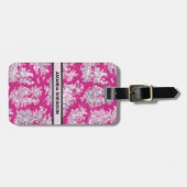 ヴィンテージフローラピンカマゼンタトイレデジュイミモノグラム ラゲッジタグ (正面横)