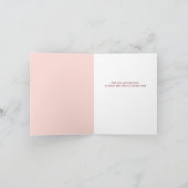 ヴィンテージフローラピンクのクリスマスのカスタマイズ カード (内部)