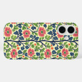 ヴィンテージフローラピンクの花緑豊かな葉 Case-Mate iPhoneケース (裏面 (横))