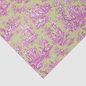 ヴィンテージフローラピンクグリーントイレデジュイ 薄葉紙 (詳細)