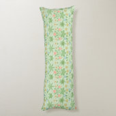 ヴィンテージフローラピンクブルーウィリアムモリスデイジー ボディピロー (裏面 (縦))