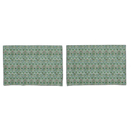 ヴィンテージフローラピンクブルーウィリアムモリス 枕カバー