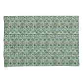 ヴィンテージフローラピンクブルーウィリアムモリス 枕カバー (正面右)