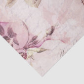 ヴィンテージフローラピンクボタニカルエフェメラデクページ 薄葉紙 (詳細)