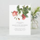 ヴィンテージフローラピンク卒業招待状 招待状 (スタンド正面)