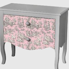 ヴィンテージフローラピンク灰色のトイレデジュイ 薄葉紙