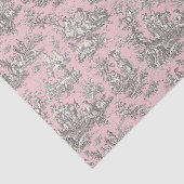 ヴィンテージフローラピンク灰色のトイレデジュイ 薄葉紙 (詳細)