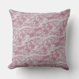 ヴィンテージフローラピンク白い花ジョン・ヘンリー・デアル クッション