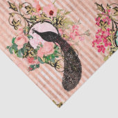 ヴィンテージフローラピーコックピンクデクページ 薄葉紙 (詳細)