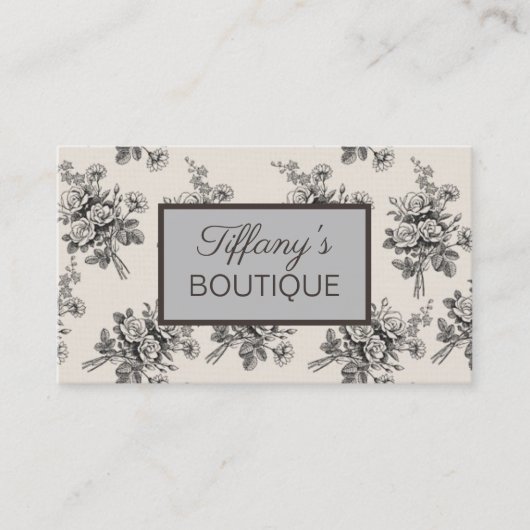 ヴィンテージフローラファッションスパ美しいサロン 名刺 (正面)