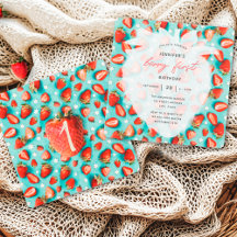 ヴィンテージフローラファーストストロベリーテーマ誕生日