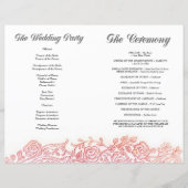 ヴィンテージフローラフィルム結婚式 プログラム冊子 (裏面)