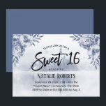 ヴィンテージフローラフェアユータリーミスティレイクスウィート16 招待状<br><div class="desc">ヴィンテージフローラおとぎ話ミスティレイクスウィート16誕生日招待状。</div>
